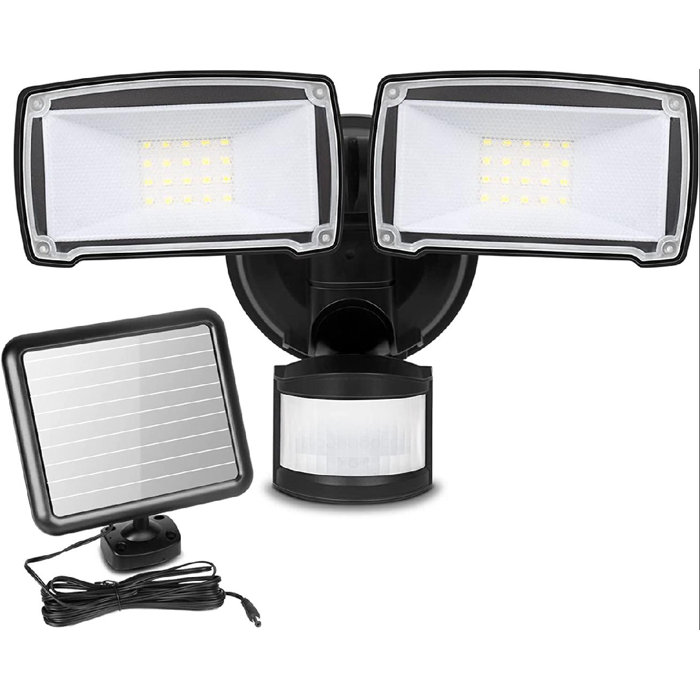 fidigeilo 10Watt LED Solar Powered Dusk to Dawn Battery Operated Flood